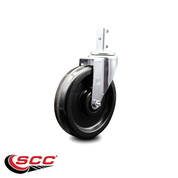 6 Inch Phenolic Wheel Swivel 7/8 Inch Square Stem Caster
